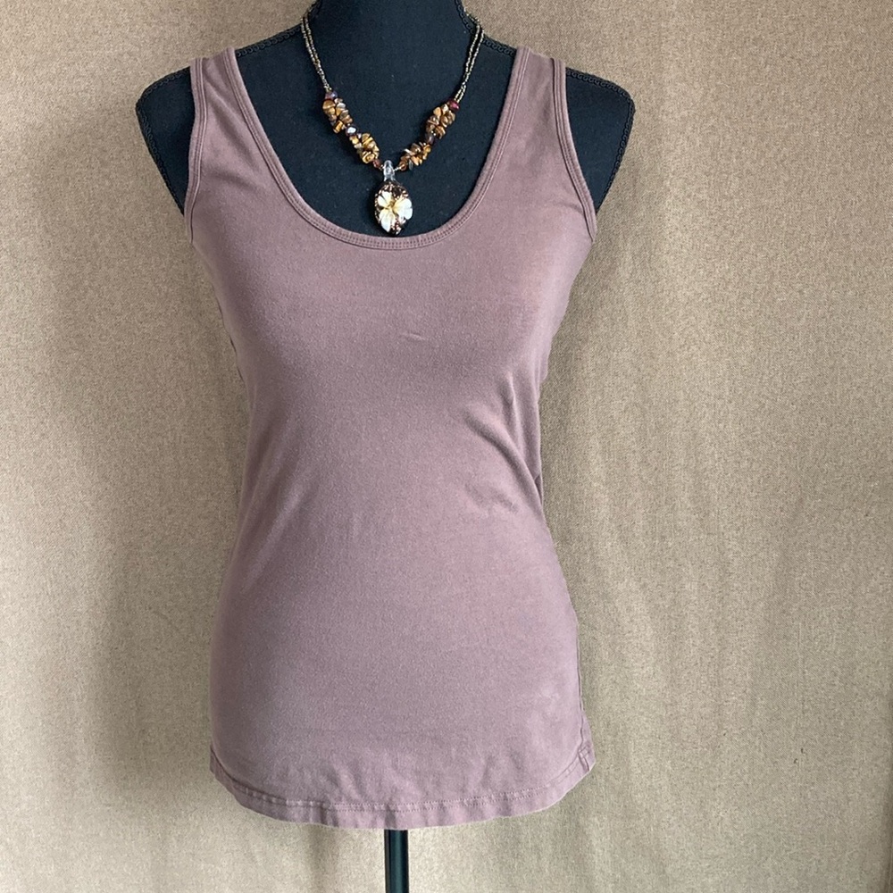 Maurices Brown Fitted Sleeveless Tank Top Size S